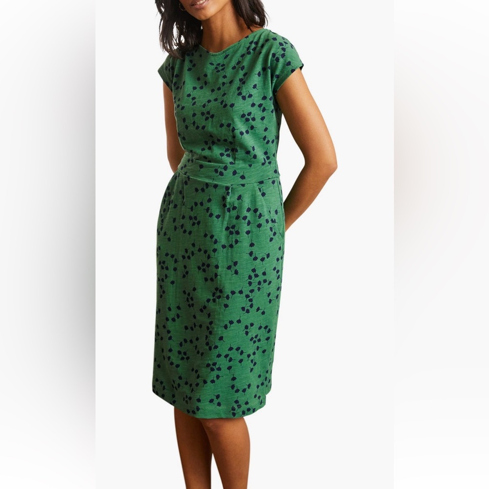 Boden Florrie 4 Long Jersey Dress Green